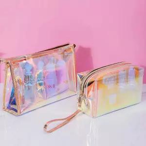 홀로그램파우치 화장품 여행 소품 정리 반달 소/중/대 여행용파우치