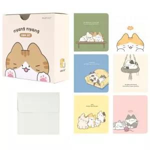냥냥 카드세트 냥냥 카드 미니카드 캐릭터카드 손편지 단체선물 판촉물