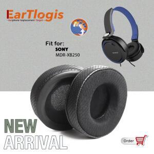 EarTlogis 소니 MDR-XB250 헤드셋 귀마개 커버 쿠션 슬리브 이어 패드 용 새  교체