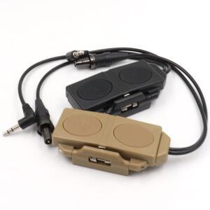 전술 손전등 PEQ 15 PEQ 16A 15 더블 원격 Airsoft 라이트 M3X WMX200 총 무기 라이트 스위치 SF +2.5 EX17