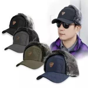 겨울 남성 방한모자 군밤모자 기모 귀달이 성인 겨울모자 따뜻한 캡모자