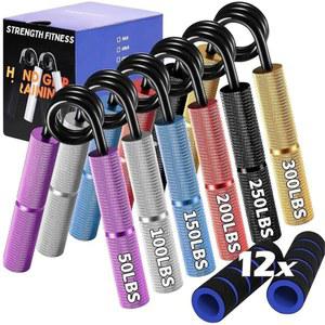 [미국배송] 그립 스트렝스 트레이너 세트 U2013 6팩 조절식 팔뚝 손목 손가락 근력 강화 키트 피트니스 재활 및 운동선수용 미끄럼 방지 손잡이 포함 핸드 그리퍼