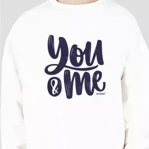 키밍 유앤미 티셔츠 맨투맨 긴팔티 남자 여자 커플티 W4D8340