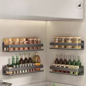 무타공 벽걸이 선반 정리대 업소용 양념통 행거 상단 주방 카페 진열장