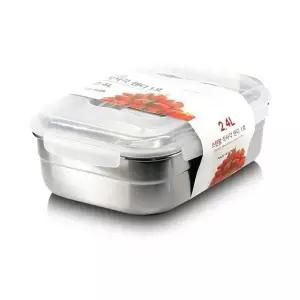 고품질 스텐맘 핸디 직사각 밀폐용기 1호 2.4L (WFK6JEQ)