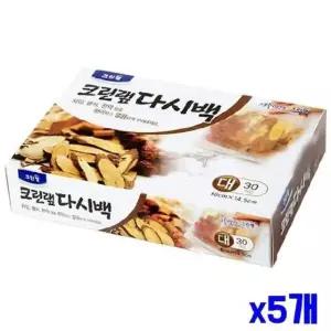 (SM)대형 다용도 크린 다시백 30매 x5개 (WFK90MG)