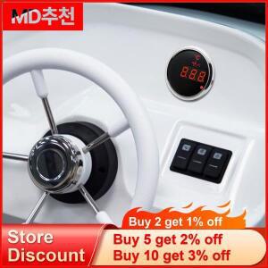 HD 디지털 오일 온도 게이지, 경고등 엔진 트럭 보트 RV 자동차 측정기, 50-150 ℃, 52mm