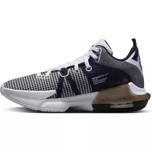 나이키 남성용 르브론 위트니스 7 농구화 DM1123-100 (화이트/블랙/메탈릭 실버, 미국 신발 사이즈 시스템,