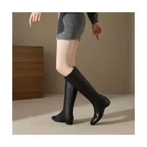 여성패션 웨지힐 겨울 부츠 미들웨지 속굽 롱 DL4