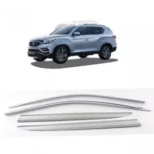 렉스턴 크롬 썬바이저 차량용 처마 빗물받이 햇빛가리개