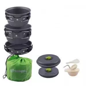 가시버시 실버코펠2-3인용(MA-23) 캠핑용 냄비 후라이팬 식기 그릇세트