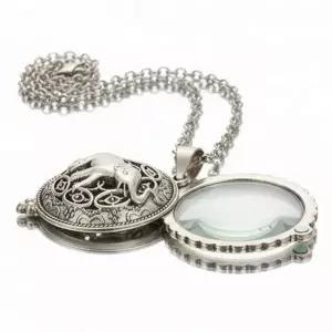 목걸이 실버 배꽃 7종 돋보기 코끼리 나비 노인 앤틱