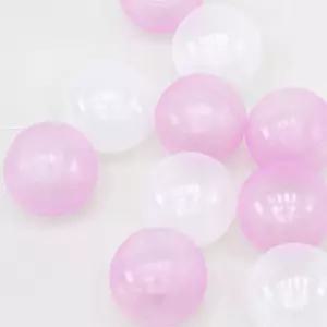 텐트 여아 실내 볼풀공 놀이용 풀장 화이트핑크 100개