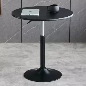 높이 조절 사이드 간이 탁자 책상 티테이블 블랙 노트북 39x60 테이블 (59-80CM)