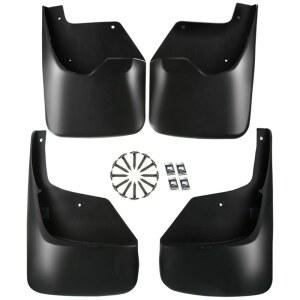 쉐보레 트레일블레이저와 호환되는 프리미엄 조수석 머드가드 2002 2009 플랩 하드웨어 키트 있는 후면 운전석 머드 스플래시 전면 유틸리티 스포츠 세트 액세서리가 가드 4PCS 측면