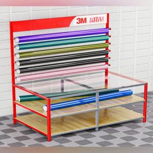 자동차 필름작업대 선팅 절단 작업대 거치대 랩핑 시트지