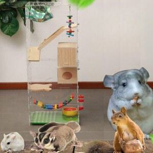 슈가글라이더 사육장 피그미다람쥐 케 미니펫 스파이스컬러 하우스 41x31x90cm