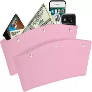 카시트 갭 필러 정리함 사이의 레보그너 휴대폰 동전 및 열쇠를 위한 센터 콘솔 카 포켓의 2팩 PU 가죽