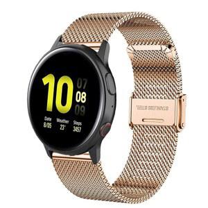 비보액티브 3 워치 밴드용 안리르 밴드, 가민 3용 20mm 메쉬 스테인리스 스틸 밴드 / 포러너 645 음악 갤럭시 42mm 41mm 액티브 2 40mm 44mm