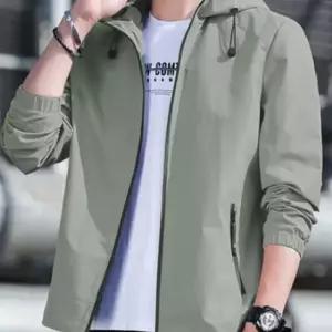 무지 바람막이 윈드러너 우븐 자켓 점퍼 남성 후드 재킷 (WFK9YQX)