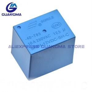 10PCS 100% 새 원본 릴레이 SRIH-12VDC-SH-C 파란색 5 피트 검정색 4핀 T72H DC12V 10A 250VAC 4Pin/5Pin S