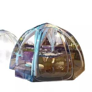 비닐 텐트 타프 천막 투명 간이 접이식 회색 이글루