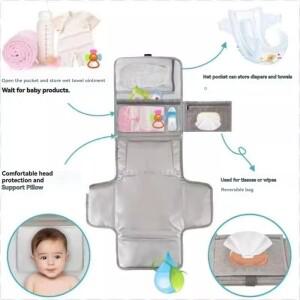 무라식  아기 기저귀 패드 외출을 휴대용 확장 된 접이식 통기성 신생아 누출 방지 방수 및 소변