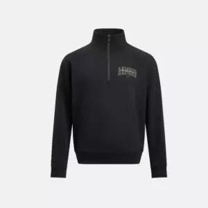 국내매장판 언더아머 UA 남성 부드러운 기모 하프 집업 맨투맨 라이벌 플리스 크루 6010179-001 180692