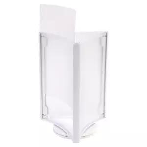 아크릴 조립형 회전 책꽂이 3면 수납 스탠드 테이블 정리함 (WFKAXB3)