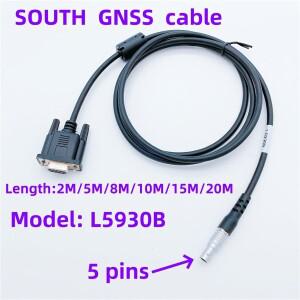 SOUTH GNSS GPS RTK 데이터 RS232 케이블 L5930B 5핀 - DB9/F