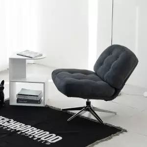 [신세계라이브쇼핑]동서가구 포어 인테리어 패브릭 회전 라운지 암체어 1인 소파 의자 DF927672