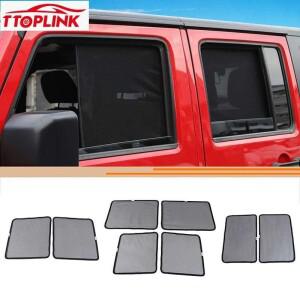 자동차 앞 뒤 문짝 창문 햇빛가리개 지프 랭글러 JK 2007-2017 액세서리