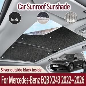 메르세데스-벤츠 호환 EQB X243 2022~2026 2024 자동차 선루프 햇빛 가리개 자외선 차단 단열 액세서리