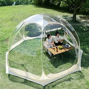 올원픽 투명돔텐트 대형 투명 야외 쉘터 방풍 캠핑
