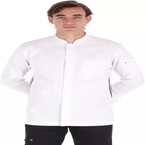 UNSER 남성용 산토리니 긴팔 셰프 코트 전문 주방 유니폼