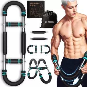 2단계 저항력을 가진 남녀용 조절 가능한 트위스터 팔 트레이너(60-100파운드) - 풀 어퍼 바디 고릴라 바