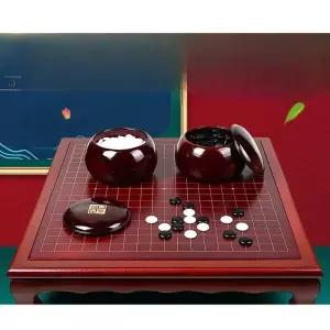 바둑판 세트 고급 장기 원목 바둑 알 장기판 오목판 나무 취미 체스 양면 장기알 기원