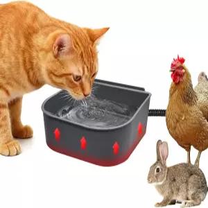 10억 개 체인 난방수 그릇 크레이트 케이지 노 프리즈 워터 볼 야외용 0.27갤런 매달린