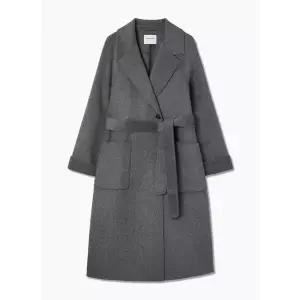 쉬즈미스 울 벨티드 핸드메이드 롱 코트 868159