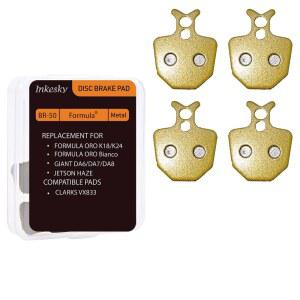 인케스키 디스크 브레이크 패드, 메탈, 젯슨 헤이즈 전기 자전거, 포뮬러 ORO K18 / K24 비안코, 자이언트 DA6 DA7 DA8, 클락 VX833-2 쌍과 호환 가능