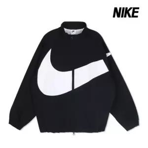 나이키 바람막이 NSW 오버사이즈 우븐 자켓 여성 블랙 HV4108-010