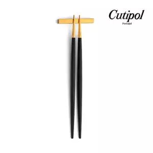 [큐티폴] 고아 블랙골드 젓가락세트-7272