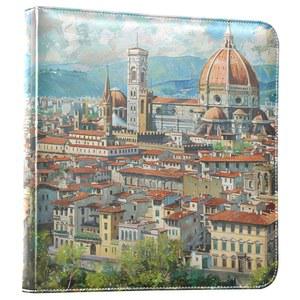 알라자 이탈리아 피렌체 대성당 사진 앨범 셀프 접착 스크랩북 PU 가죽 커버 3 링 바인더 사진집 결혼식 가족 여행 기념
