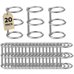 퍼포먼스 20팩 3링 메탈 루즈 바인더 1.57인치 X 0.75인치, DIY 프로젝트, 여행 일기, 노트북, 사진 앨범