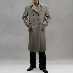 [다잇템] 남성 FW 울 오버랩 베이직 시즌 더블포켓 롱코트_24025968_588872