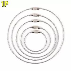 1P 다용도 와이어 키체인 로프