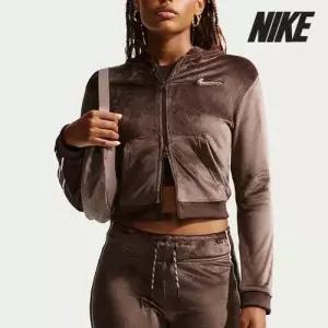 [세일] 나이키 여성용 후드집업/ IQ0678-237/ 우먼스 트렌드 벨루어 풀 집 후디