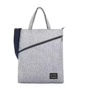 텍스처 무늬 토트백 지퍼 에코백 크로스 가방 네이비