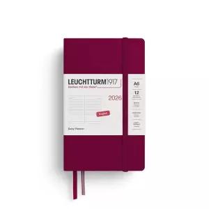 LEUCHTTURM1917 - 데일리 룰드 포켓A6 플래너 2026 하드커버 포트