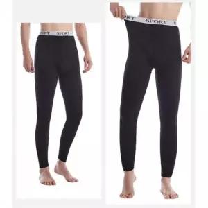 남성 기모 레깅스 블랙 1P 슬림핏 겨울 보온 타이즈